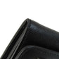 PRADA Long Wallet Purse 1MH132 leather black Saffiano pin badge Women Used Authentic