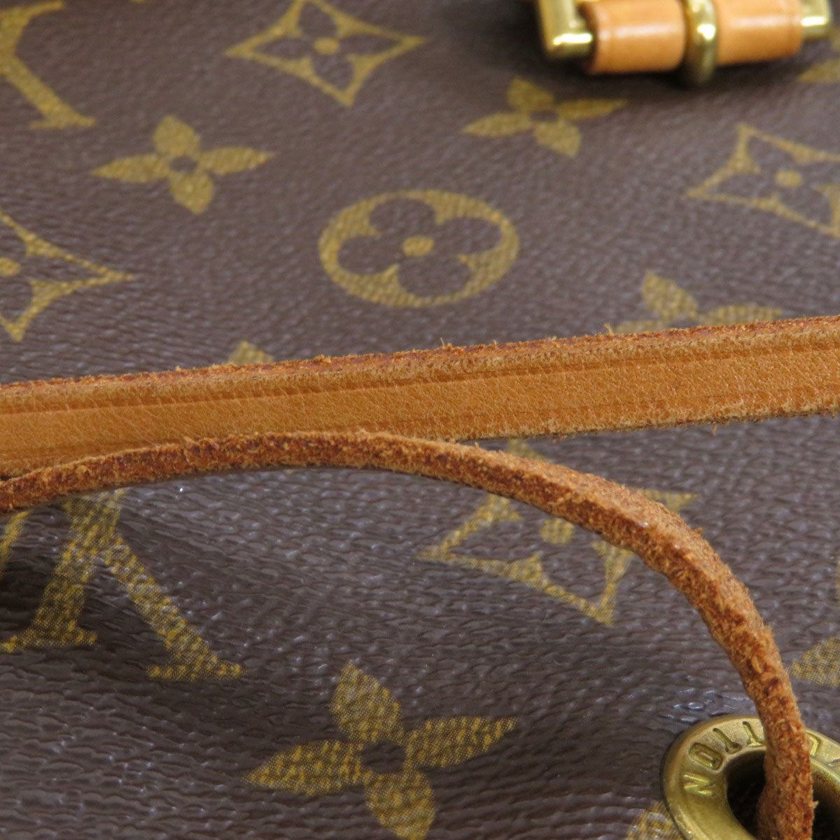 LOUIS VUITTON Backpack M51135 Monogram canvas Brown MontsourisGM Women Used Authentic