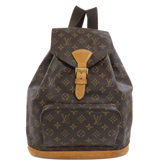 LOUIS VUITTON Backpack M51135 Monogram canvas Brown MontsourisGM Women Used Authentic