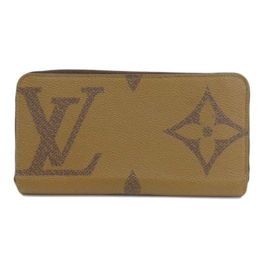 LOUIS VUITTON Long Wallet Purse M69353 Monogram reverse Brown Zippy wallet Women Used Authentic