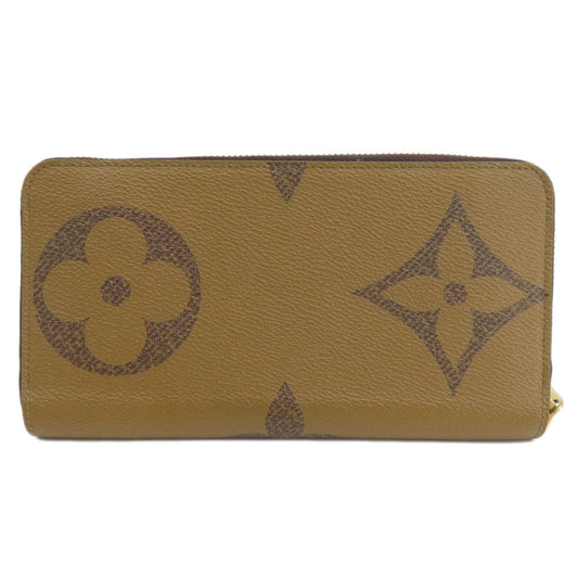 LOUIS VUITTON Long Wallet Purse M69353 Monogram reverse Brown Zippy wallet Women Used Authentic