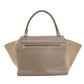 CELINE Tote Bag leather Brown Trapeze 2WAY Women Used Authentic
