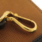 BURBERRY Shoulder Bag leather Brown 3WAY Belt Motif Women Used Authentic