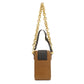 BURBERRY Shoulder Bag leather Brown 3WAY Belt Motif Women Used Authentic