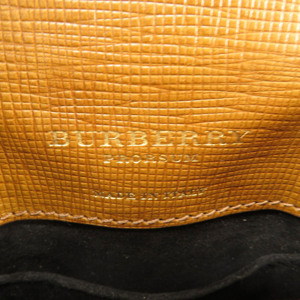 BURBERRY Shoulder Bag leather Brown 3WAY Belt Motif Women Used Authentic