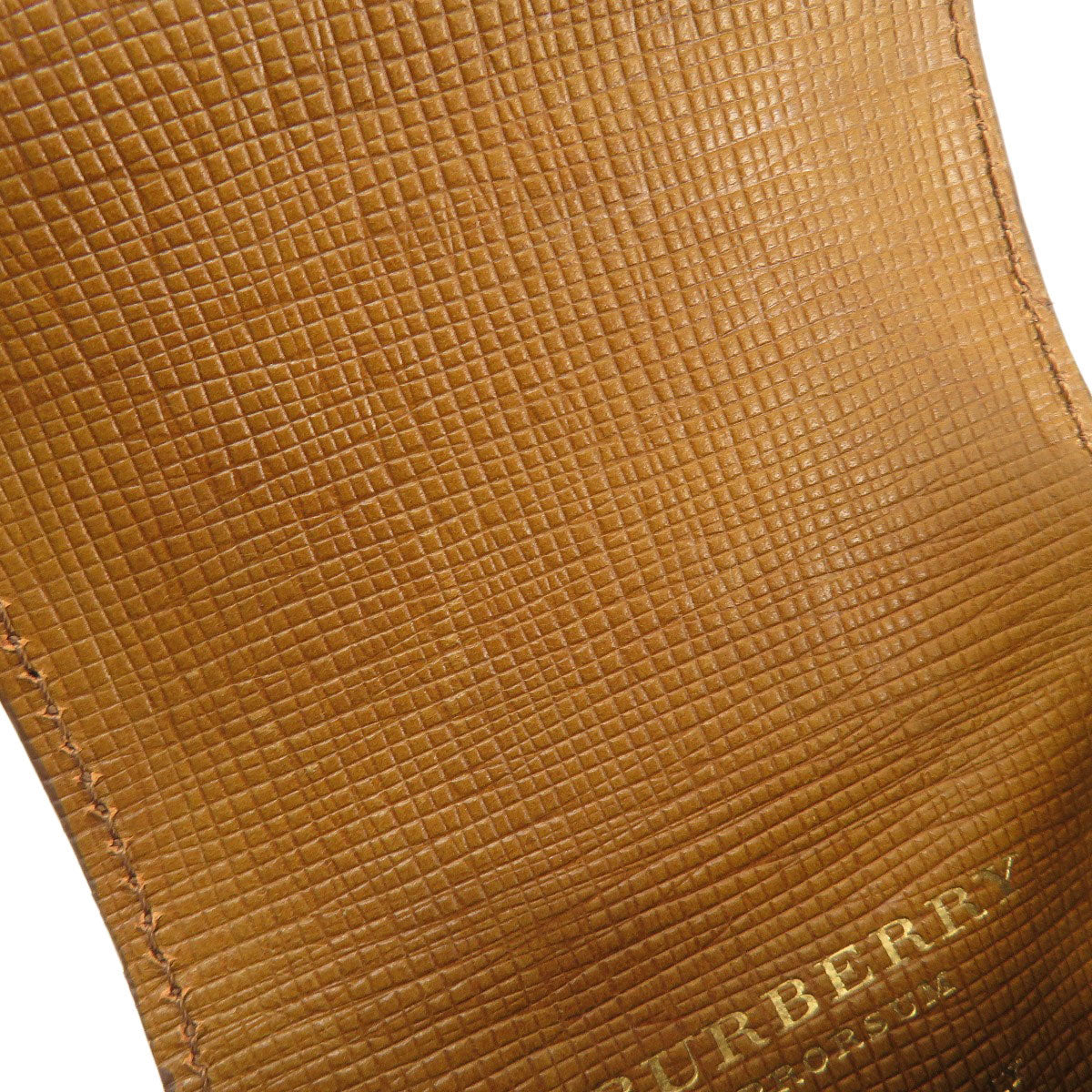 BURBERRY Shoulder Bag leather Brown 3WAY Belt Motif Women Used Authentic