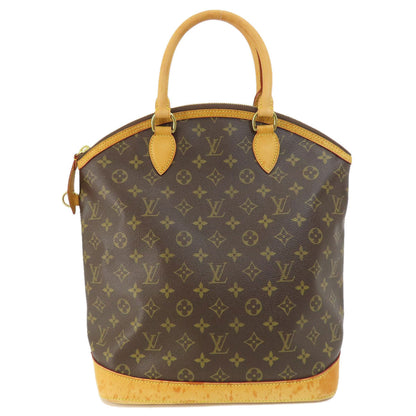 LOUIS VUITTON Tote Bag M40102 Monogram canvas Brown Lockit Monogram Women Used Authentic