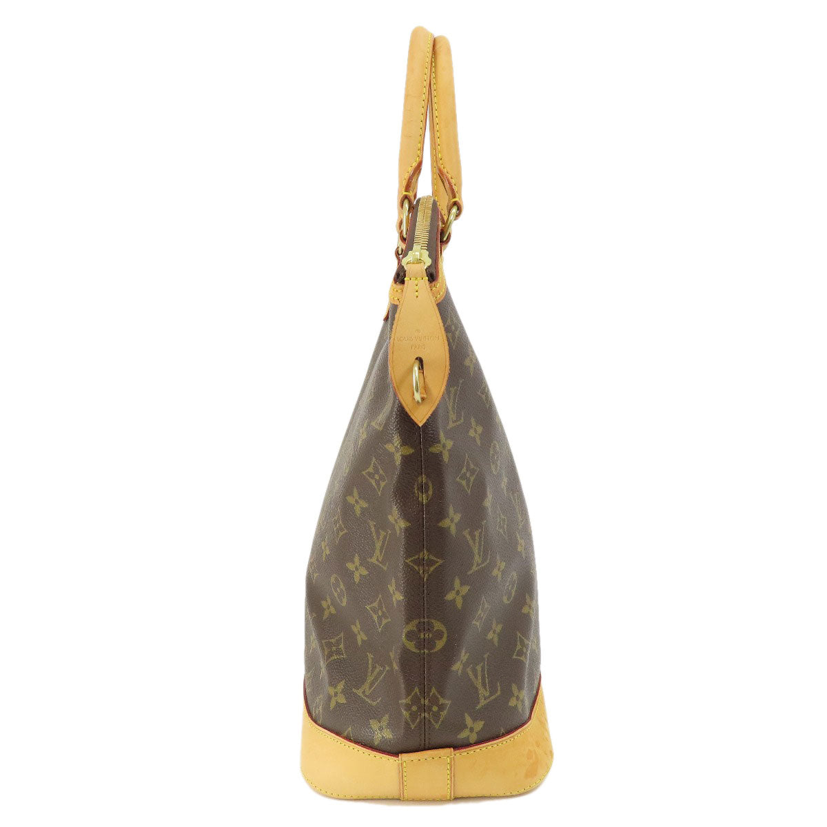 LOUIS VUITTON Tote Bag M40102 Monogram canvas Brown Lockit Monogram Women Used Authentic