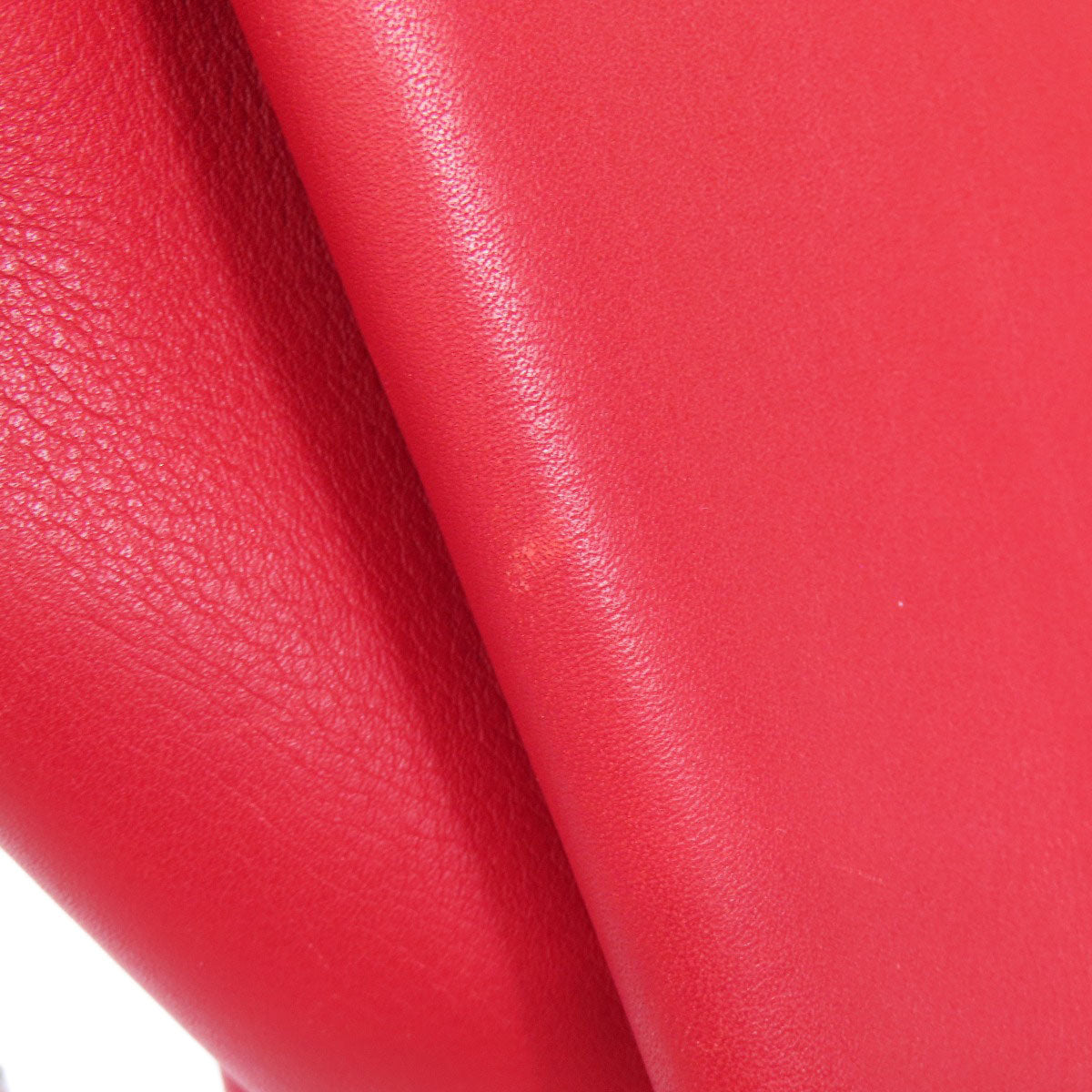 CELINE Shoulder Bag Calfskin Red Trillodo