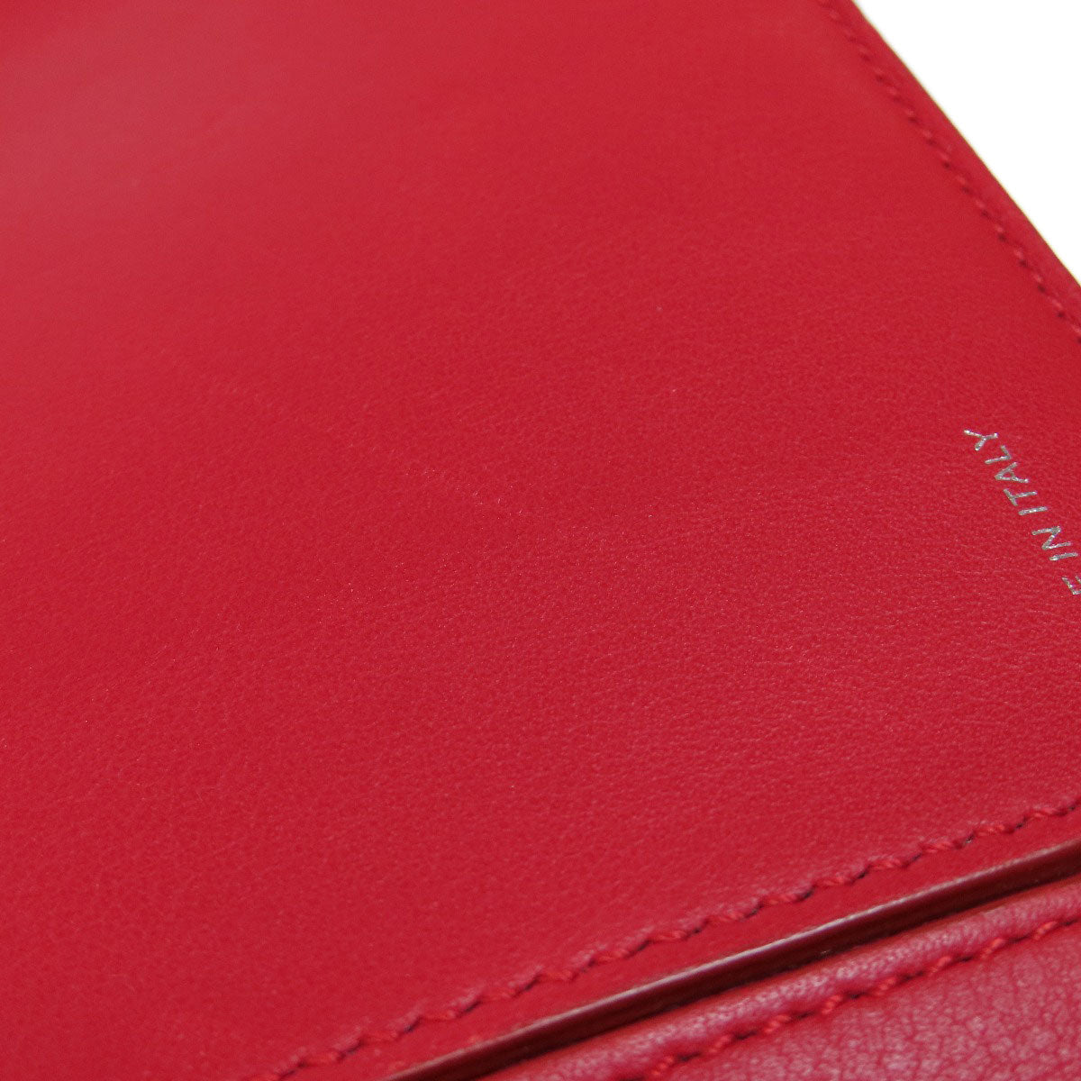 CELINE Shoulder Bag Calfskin Red Trillodo