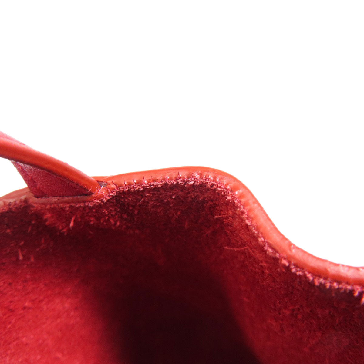 CELINE Shoulder Bag Calfskin Red Trillodo