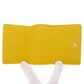 BALENCIAGA Bifold Wallet 391446 Calfskin yellow Compact Wallet Paper Women Used Authentic