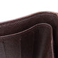 LOUIS VUITTON Bifold Wallet M61668 Damier canvas Brown Compact Zip Damier Ebene Women Used Authentic
