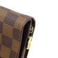 LOUIS VUITTON Bifold Wallet M61668 Damier canvas Brown Compact Zip Damier Ebene Women Used Authentic