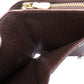 LOUIS VUITTON Bifold Wallet M61668 Damier canvas Brown Compact Zip Damier Ebene Women Used Authentic