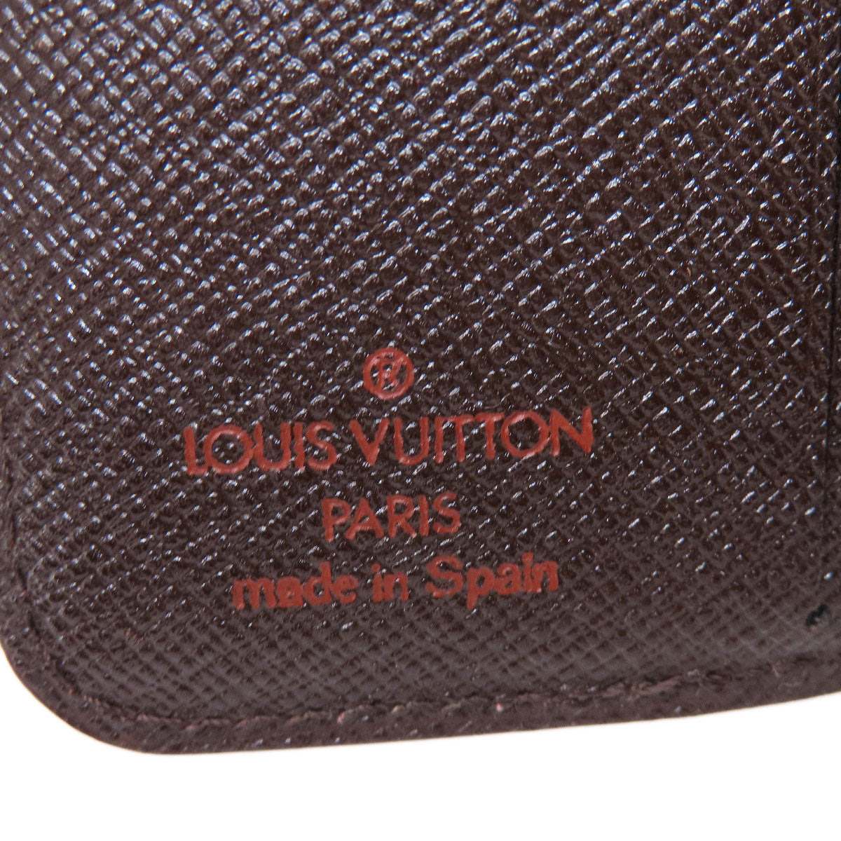 LOUIS VUITTON Bifold Wallet M61668 Damier canvas Brown Compact Zip Damier Ebene Women Used Authentic
