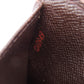 LOUIS VUITTON Bifold Wallet M61668 Damier canvas Brown Compact Zip Damier Ebene Women Used Authentic