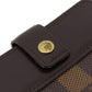 LOUIS VUITTON Bifold Wallet M61668 Damier canvas Brown Compact Zip Damier Ebene Women Used Authentic