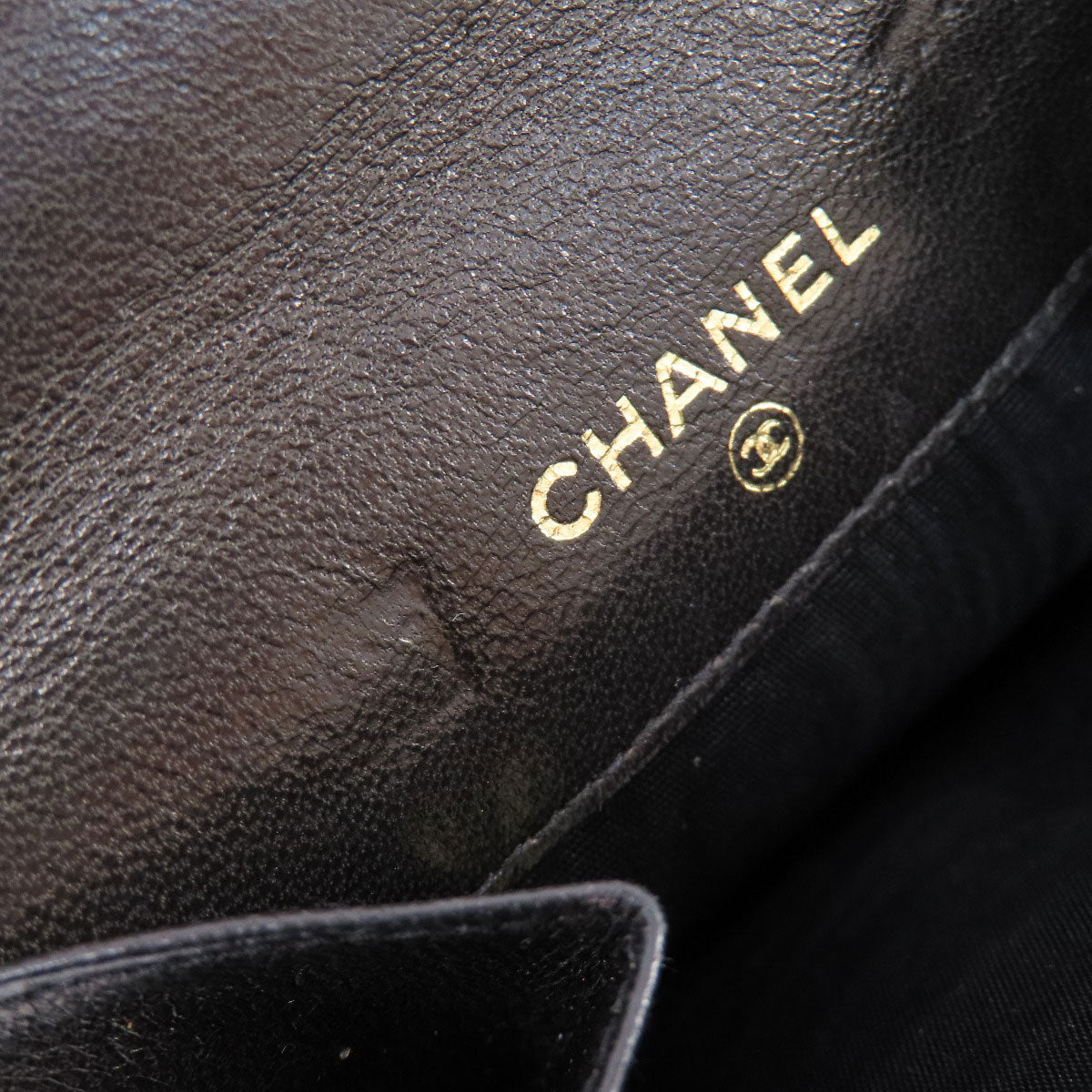 CHANEL Coin case lambskin black COCO Mark Women Used Authentic