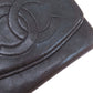 CHANEL Coin case lambskin black COCO Mark Women Used Authentic