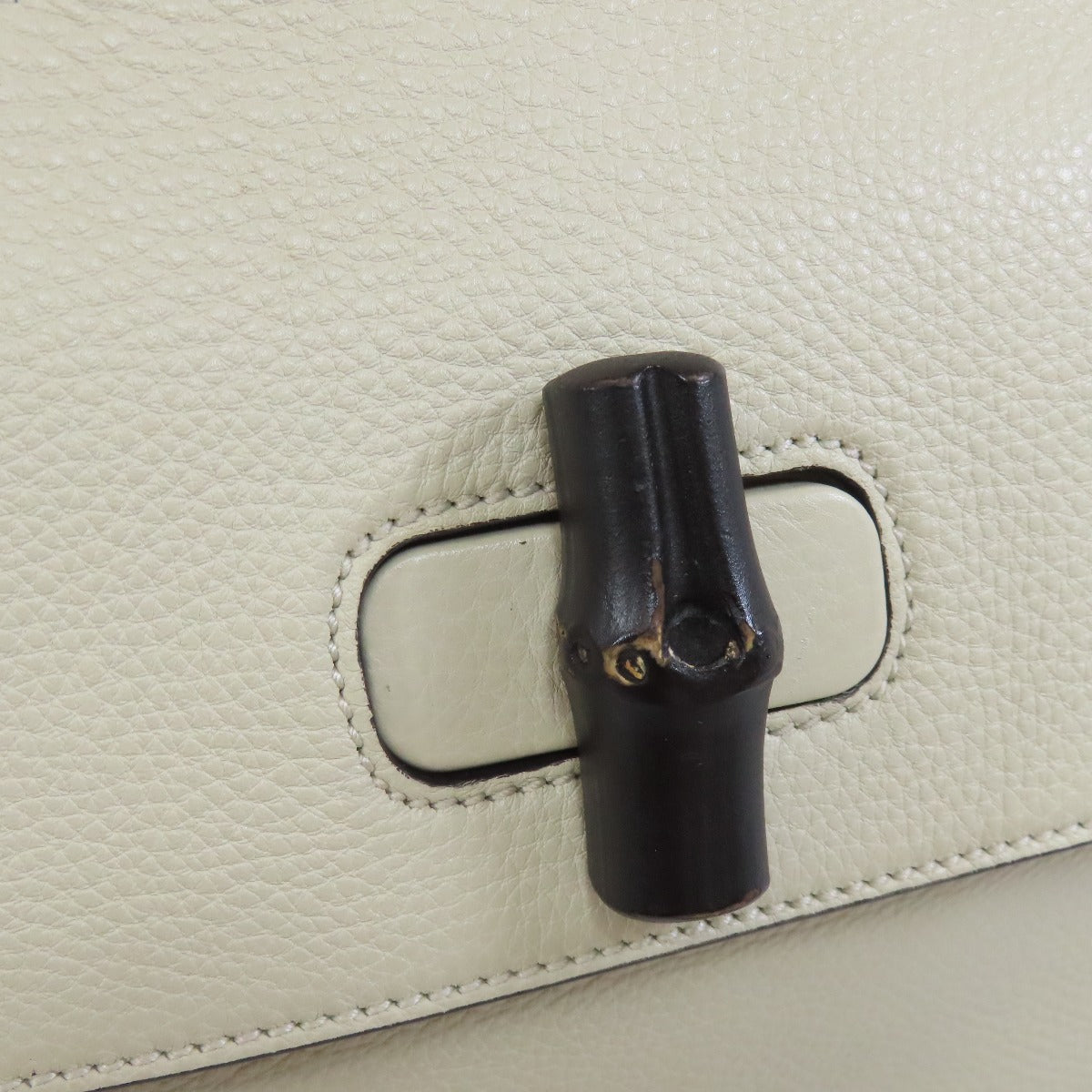 GUCCI Handbag 392013 leather white 2WAY Women Used Authentic