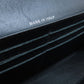 CHANEL Long Wallet Purse Grained Calfskin Skin black COCO Mark SilverMetal