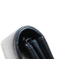 CHANEL Long Wallet Purse Grained Calfskin Skin black COCO Mark SilverMetal