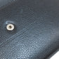 CHANEL Long Wallet Purse Grained Calfskin Skin black COCO Mark SilverMetal