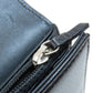 CHANEL Long Wallet Purse Grained Calfskin Skin black COCO Mark SilverMetal