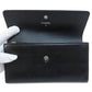 CHANEL Long Wallet Purse Grained Calfskin Skin black COCO Mark SilverMetal
