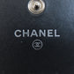 CHANEL Long Wallet Purse Grained Calfskin Skin black COCO Mark SilverMetal