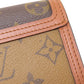 LOUIS VUITTON Bifold Wallet M68725 Monogram reverse Brown Portefeuille Daufine Compact