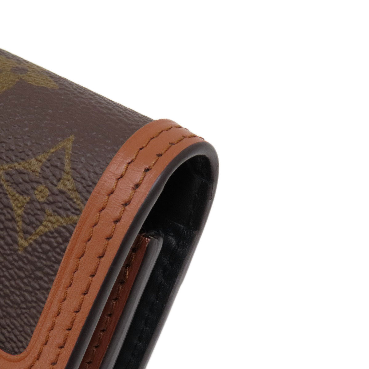 LOUIS VUITTON Bifold Wallet M68725 Monogram reverse Brown Portefeuille Daufine Compact