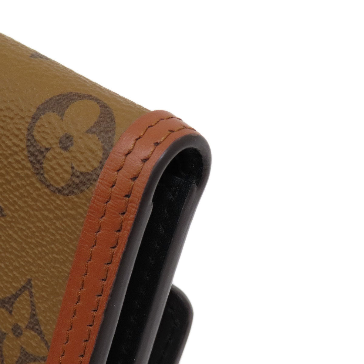 LOUIS VUITTON Bifold Wallet M68725 Monogram reverse Brown Portefeuille Daufine Compact