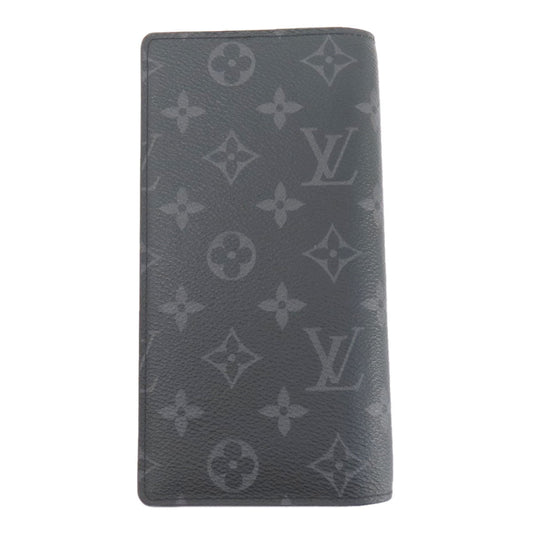 LOUIS VUITTON Long Wallet Purse M69260 Monogram Eclipse black Portefeuille・Brazza Gaston Label Monogram Eclipse