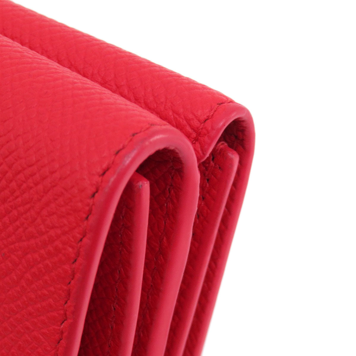 BALENCIAGA Bifold Wallet 601387 leather Red BB logo compact wallet Women Used Authentic
