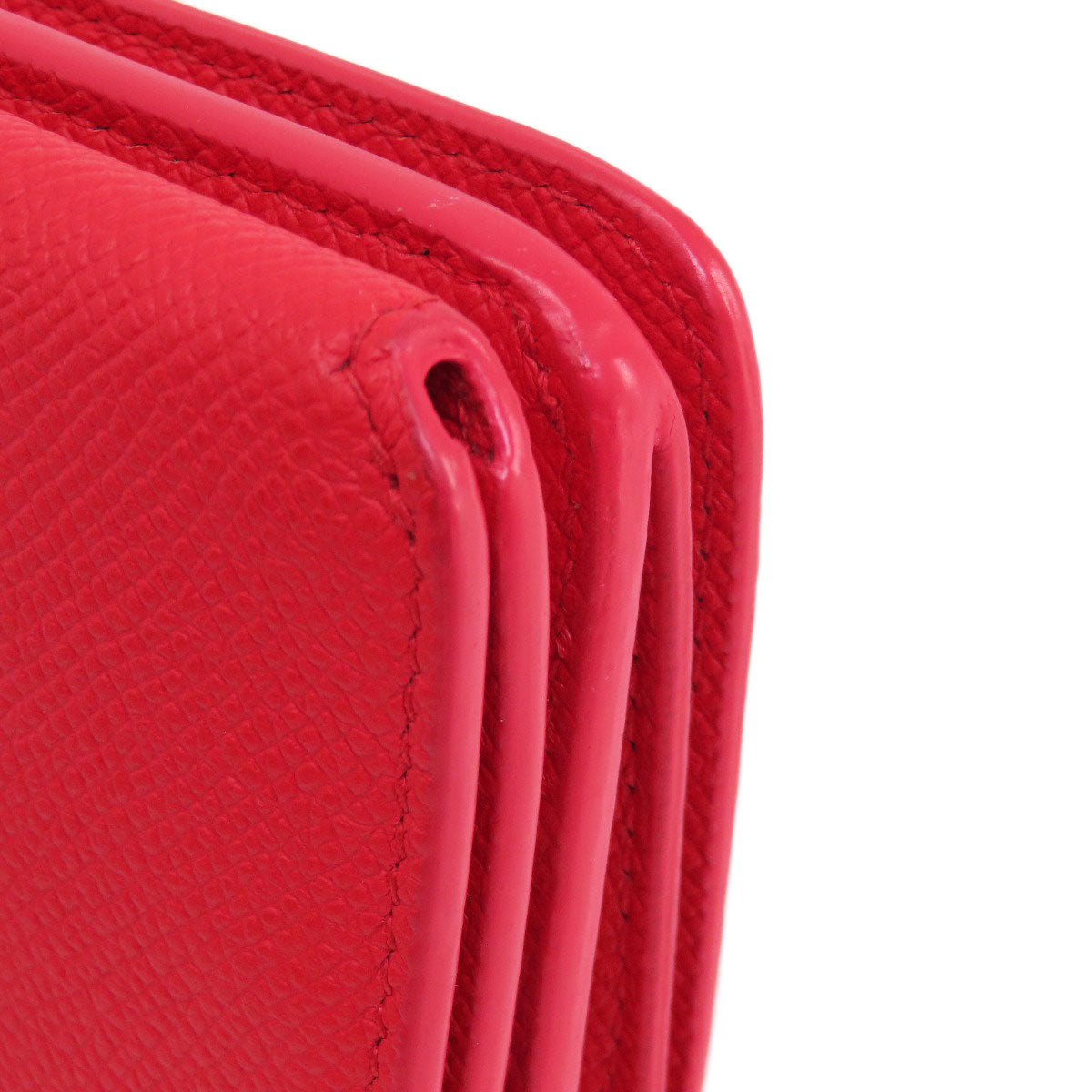 BALENCIAGA Bifold Wallet 601387 leather Red BB logo compact wallet Women Used Authentic