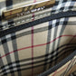 BURBERRY Handbag leather black logoMetal Women Used Authentic