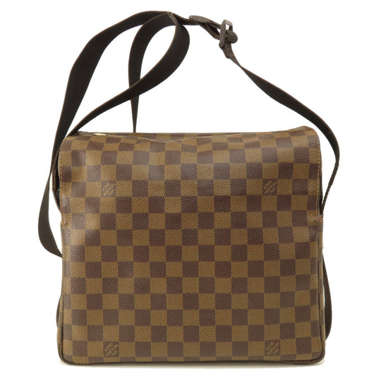 LOUIS VUITTON Shoulder Bag N45255 Damier canvas Brown Naviglio Damier Ebene Women Used Authentic