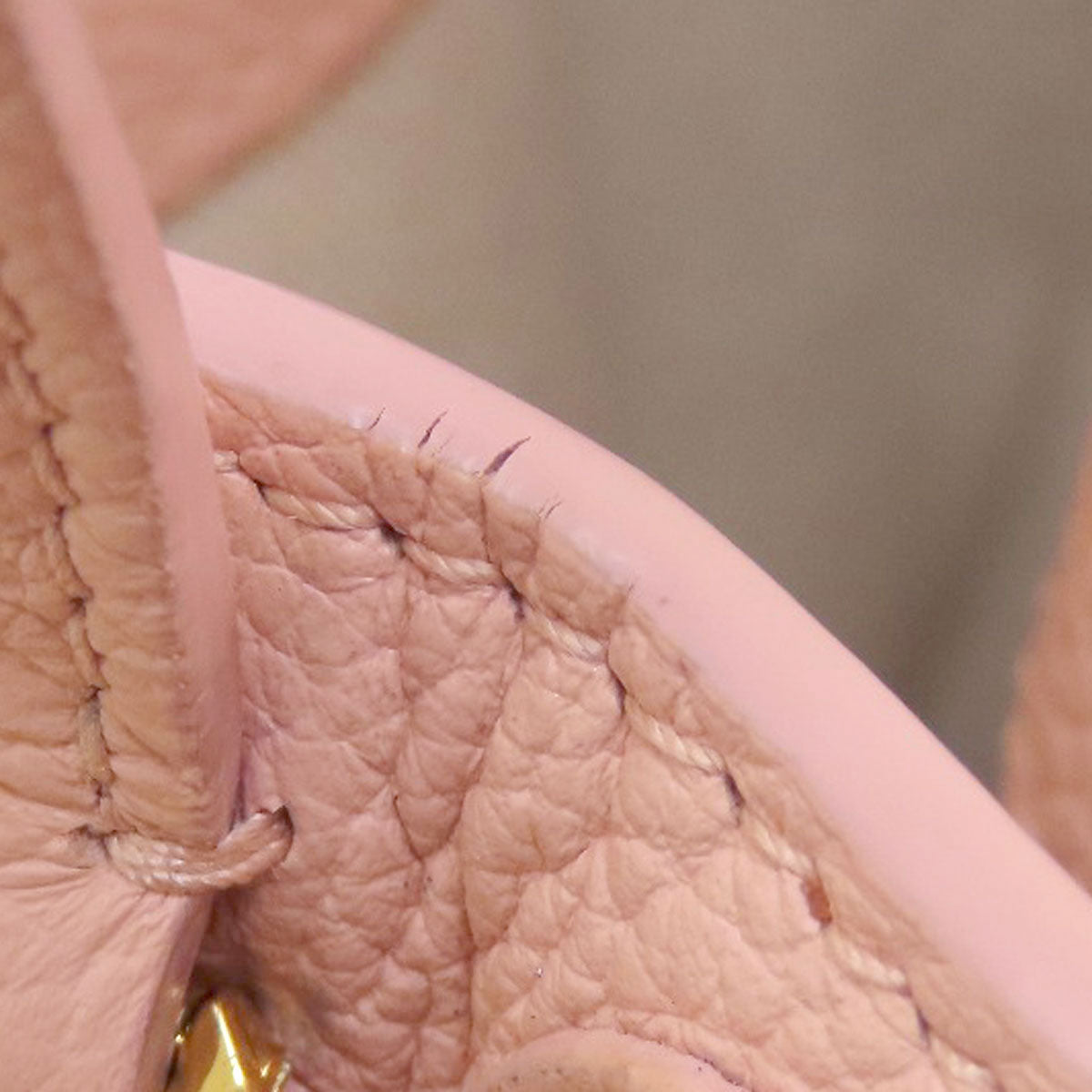 BURBERRY Shoulder Bag leather pink Bucket Bag 2WAY Women Used Authentic