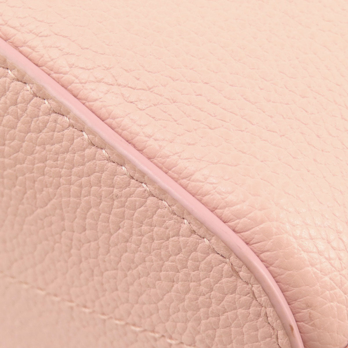 BURBERRY Shoulder Bag leather pink Bucket Bag 2WAY Women Used Authentic