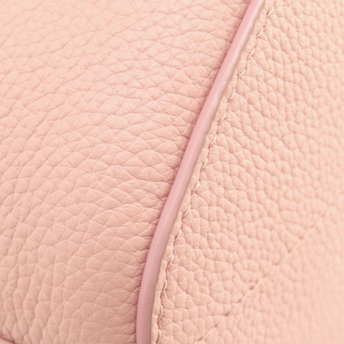 BURBERRY Shoulder Bag leather pink Bucket Bag 2WAY Women Used Authentic