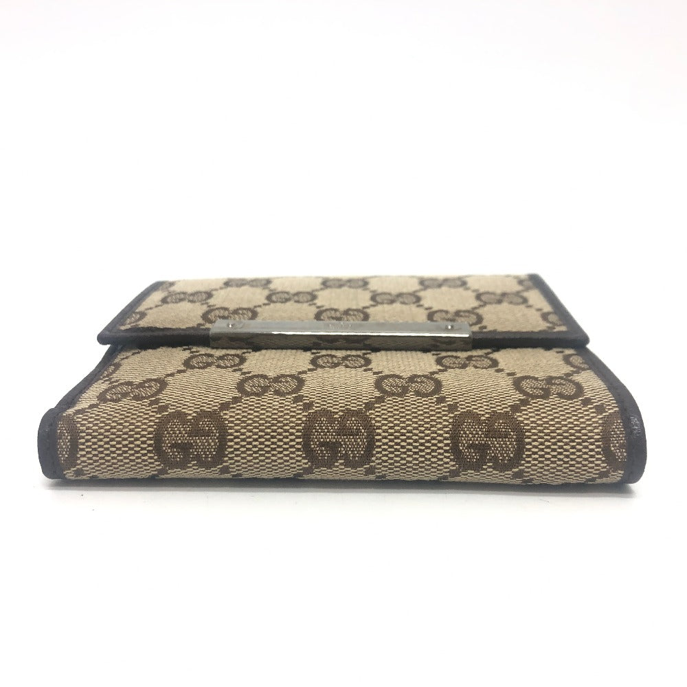 GUCCI Folded wallet 112664 GG canvas / leather beige GG logo