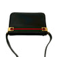 GUCCI Shoulder Bag leather black G logo Metal Sherry line Women Used Authentic