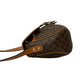 CELINE Shoulder Bag Leather, PVC Brown Macadam Blason Triomphe Pattern Women Used Authentic