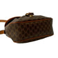 CELINE Shoulder Bag Leather, PVC Brown Macadam Blason Triomphe Pattern Women Used Authentic