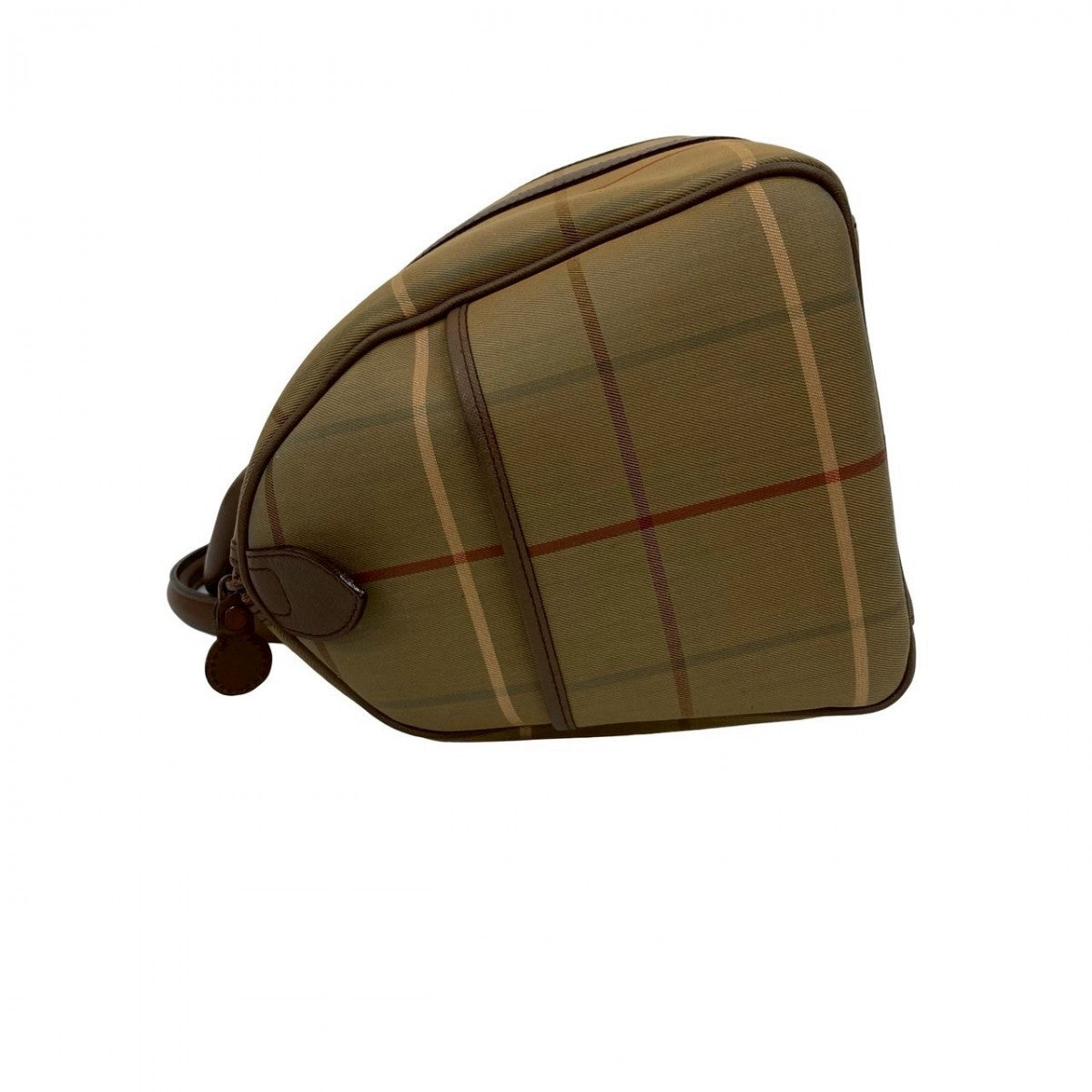 BURBERRY Handbag Canvas, Leather Brown Shadow Horse logo Nova Check Pattern Women Used Authentic