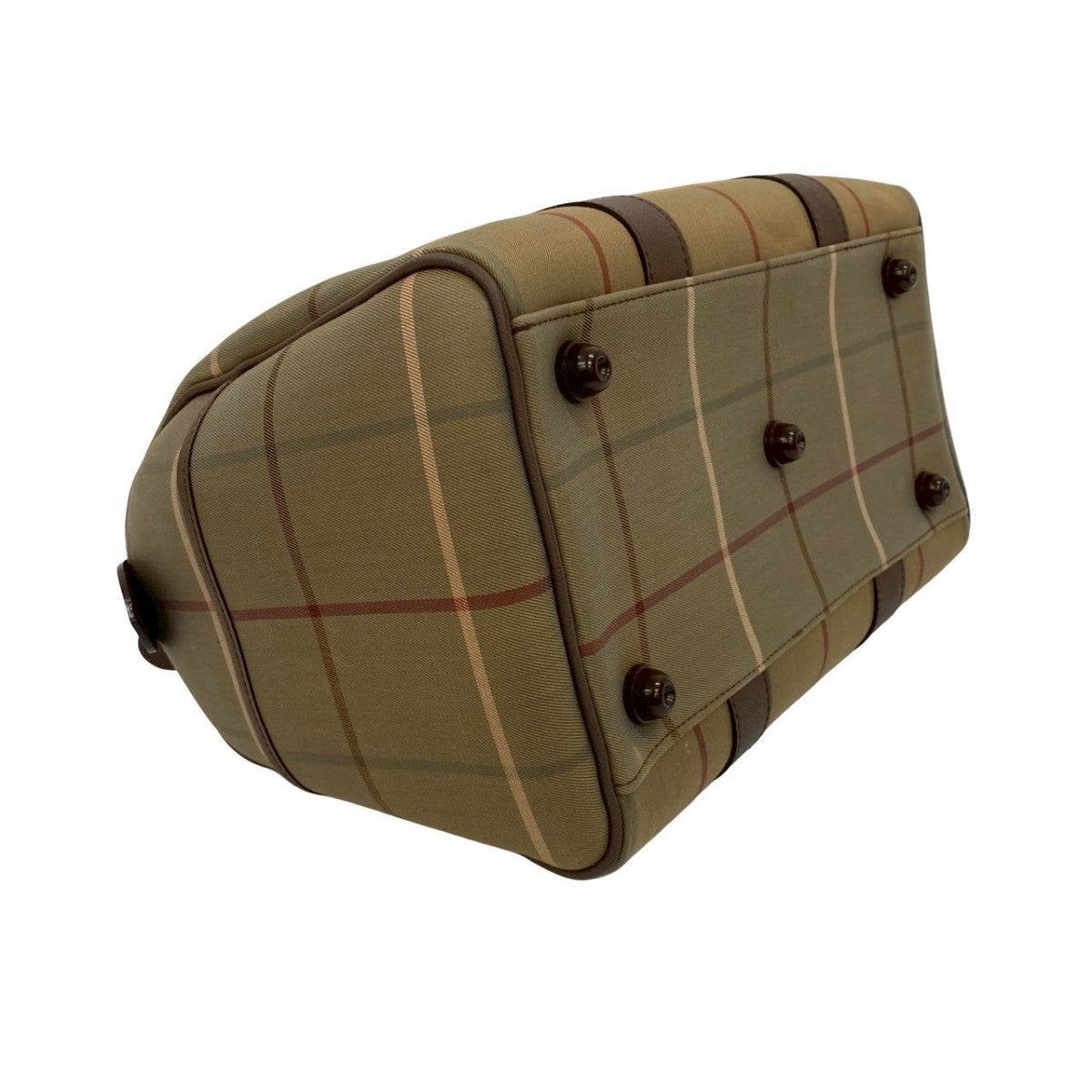 BURBERRY Handbag Canvas, Leather Brown Shadow Horse logo Nova Check Pattern Women Used Authentic