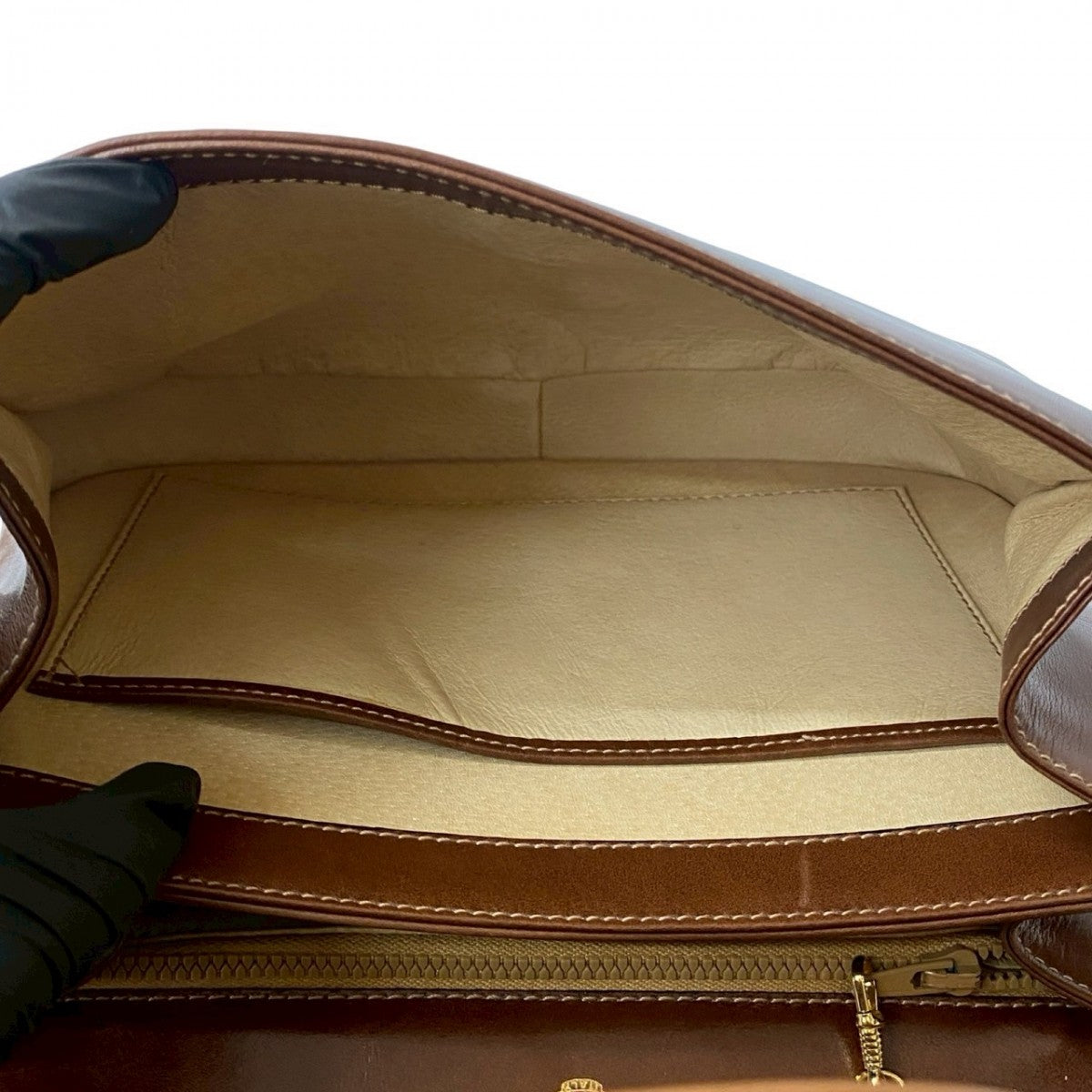 GUCCI Shoulder Bag leather Brown