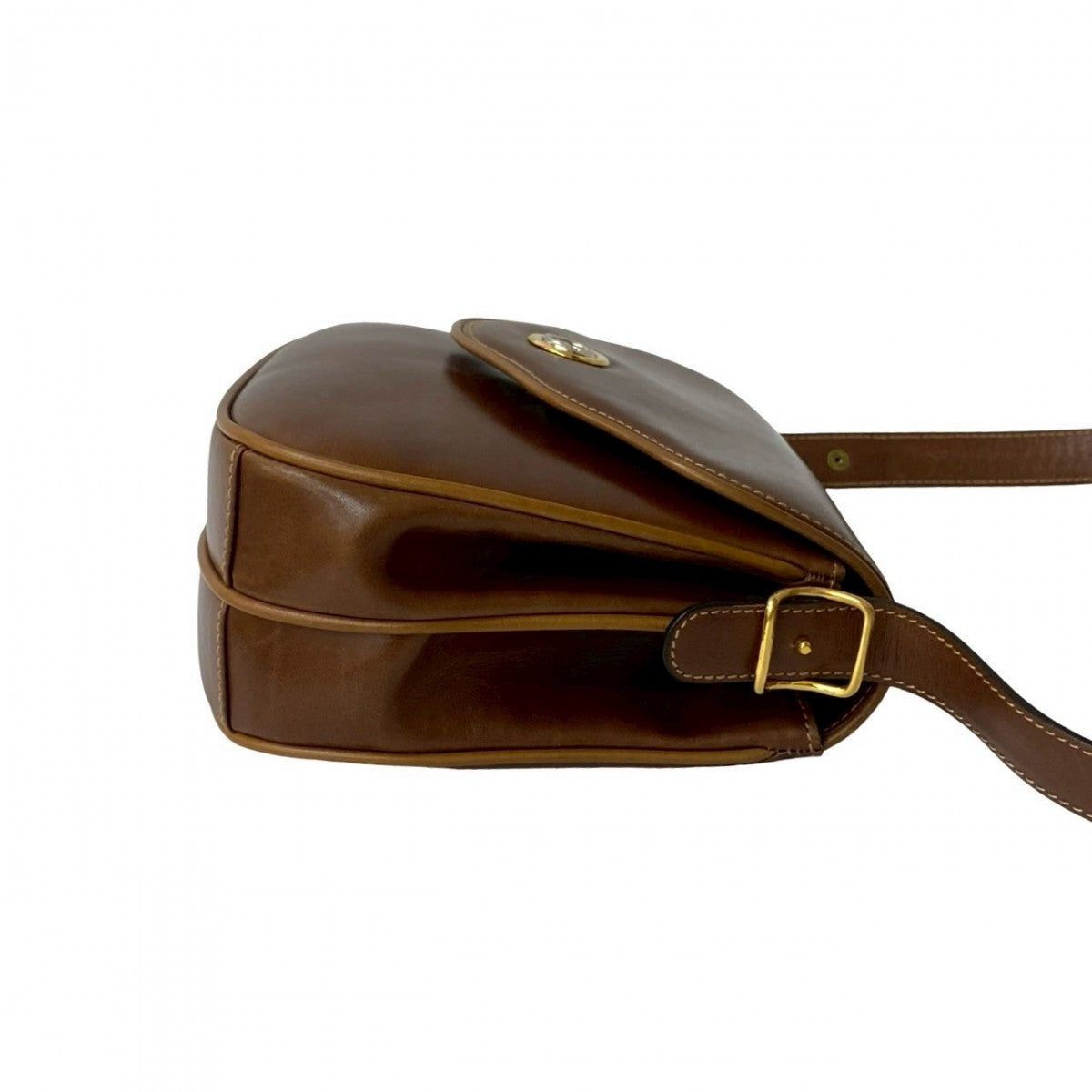 GUCCI Shoulder Bag leather Brown